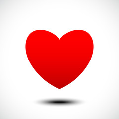 Heart shape symbol design. Vector illustration