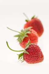 Fresh strawberry studio macro picture