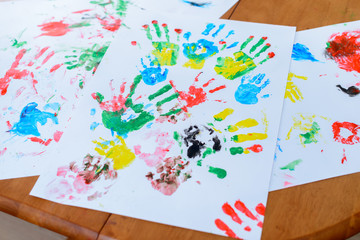 Детский рисунок руками