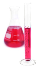 Measuring cylinder with conical flask