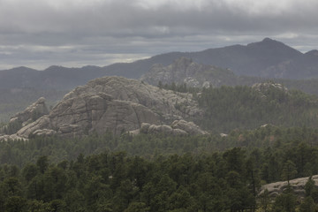 Naklejka premium Stormy Black Hills Scenic