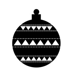 christmas ball decoration isolated icon vector illustration design
