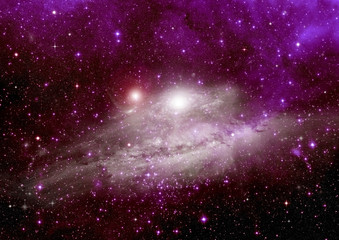 galaxy in a free space