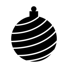 christmas ball decoration isolated icon vector illustration design