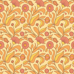 Autumn floral pattern