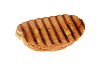 Sandwich toast grilled with cheese on white