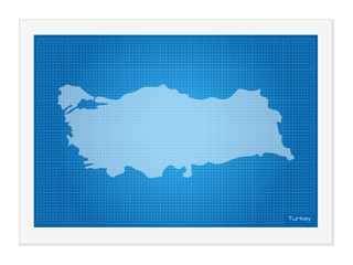 Turkey on blueprint