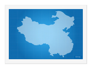 Chine on blueprint
