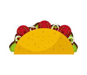 delicious mexican burrito fast food icon vector illustration design
