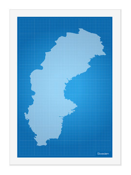Sweden on blueprint