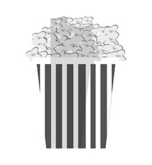 delicious pop corn icon vector illustration design