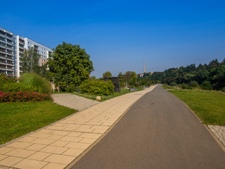 Mulderadweg in Zwickau