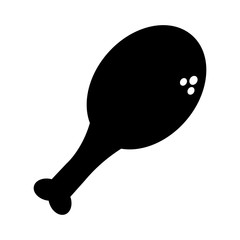 delicious chicken thighs icon vector illustration design