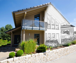 Bau in Vorbereitung, Hausbauentwurf