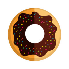 delicious sweet donut icon vector illustration design