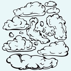 Fototapeta premium Sky with cloud closeup