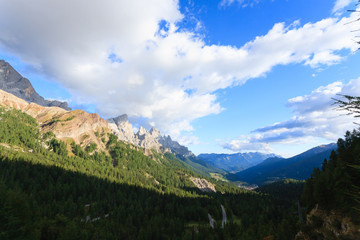 High mountain at twilight