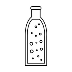 soda bottle glass icon vector illustration design