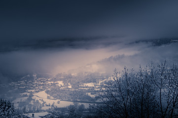 mountain scenery, mountains of Valle d'Aosta, Italian Alps.