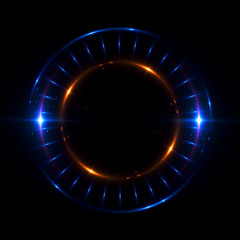 Abstract ring background with luminous swirling backdrop. Glowing spiral. The energy flow tunnel.
Shine round frame with light circles light effect. Glowing cover. Space for your message.