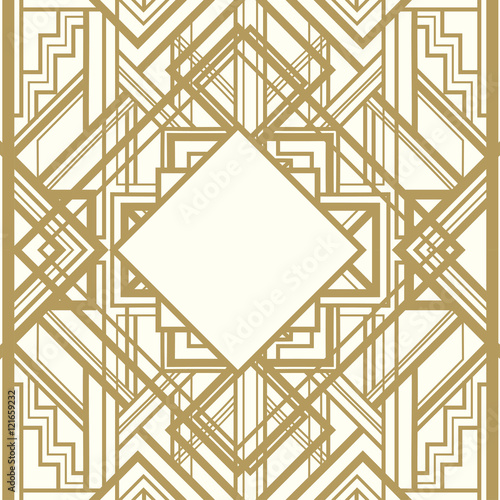 "Vintage background. Retro style seamless pattern of 1920s" Stock image