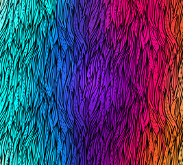 Watercolor brush strokes, striped vector background.