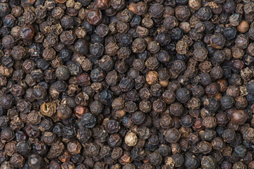 Black peppercorn background