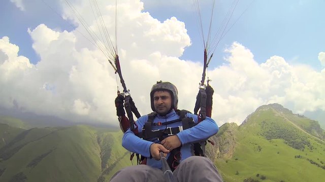 Tandem Paragliding in the Mountains