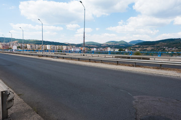 Empty road at Kardzhali, Bulgaria