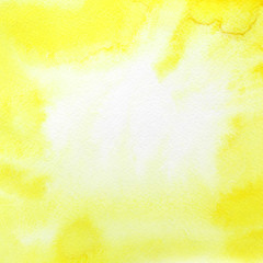Yellow watercolor background