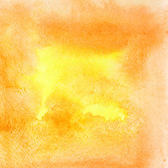 Orange watercolor background