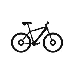 Bike icon in simple style on a white background vector illustration