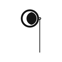 Monocle icon in simple style on a white background vector illustration