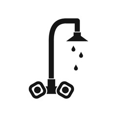 Dripping tap icon in simple style on a white background vector illustration