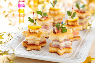 Starhaped holiday Appetizers.