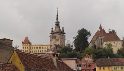Fototapeta premium Medieval city of Sighisoara, Transylvania, Romania