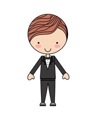 husband character cute isolated vector illustration design