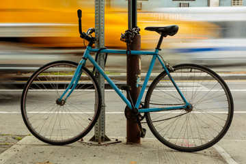 Bicycle slow shutter speed