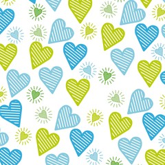 hearts pattern card background icon vector illustration design