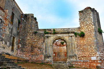 Santo Domingo, Dominican Republic. Monumento Ruinas de San Francisco, Monastery of San Francisco.