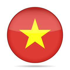 button with flag of Vietnam