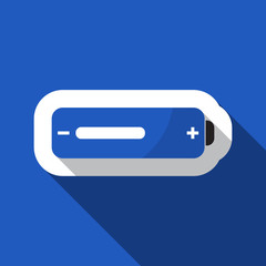 blue information icon - battery medium