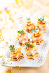Starhaped holiday Appetizers.