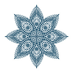 Mandala. Decorative ethnic floral ornament. Vector illustration