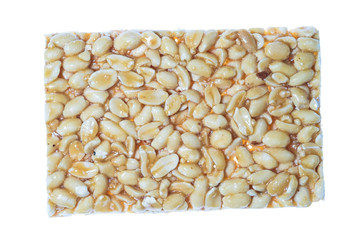 Kozinaki of sunflower on white background