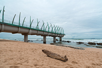 View of the Indian Ocean through the Millennium Pier in Umhlanga Rocks