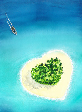 Остров сердце на Фиджи