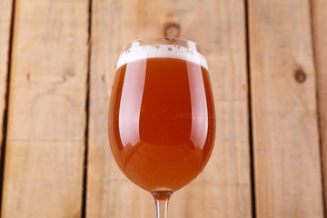 Beer in a wine glass