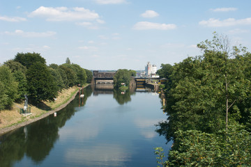 Fototapeta premium Ruhrschleuse Mülheim an der Ruhr