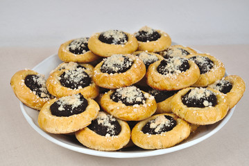 Homemade cakes with poppy seeds
